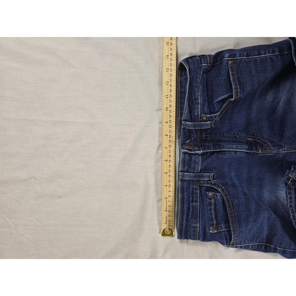 Levis 725 High Rise Bootcut Pants Womens 28 Blue Med Wash Stretch Jeans 28x30 - Picture 9 of 10